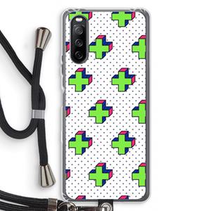 CaseCompany 8-bit N°10: Sony Sony Xperia 10 III Transparant Hoesje met koord