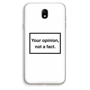 CaseCompany Your opinion: Samsung Galaxy J7 (2017) Transparant Hoesje