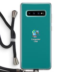 CaseCompany Win98: Samsung Galaxy S10 Plus Transparant Hoesje met koord