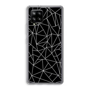 CaseCompany Geometrische lijnen wit: Samsung Galaxy A42 5G Transparant Hoesje