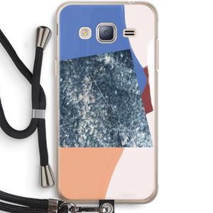 CaseCompany Billy: Samsung Galaxy J3 (2016) Transparant Hoesje met koord