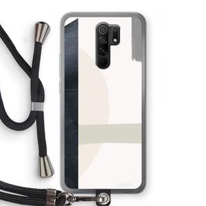 CaseCompany Baca: Xiaomi Redmi 9 Transparant Hoesje met koord