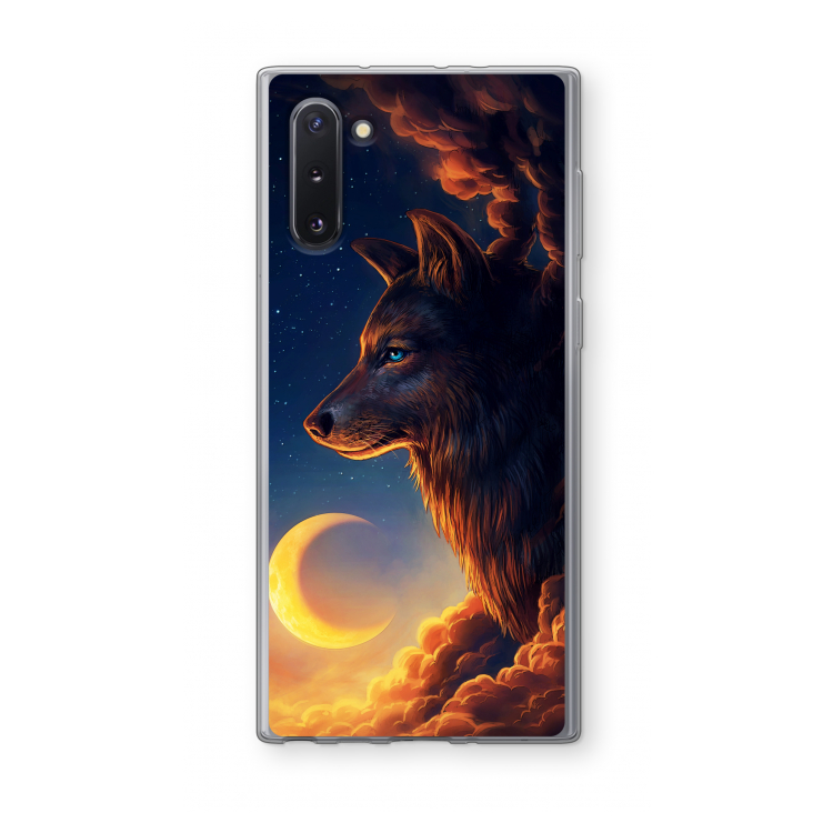 CaseCompany Night Guardian: Samsung Galaxy Note 10 Transparant Hoesje