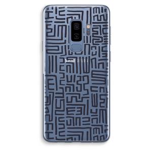 CaseCompany Moroccan Print: Samsung Galaxy S9 Plus Transparant Hoesje