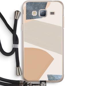 CaseCompany Formo: Samsung Galaxy J3 (2016) Transparant Hoesje met koord
