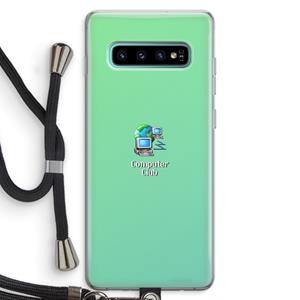 CaseCompany Win98: Samsung Galaxy S10 Plus Transparant Hoesje met koord