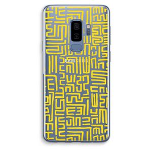 CaseCompany Majorelle Blue Print: Samsung Galaxy S9 Plus Transparant Hoesje