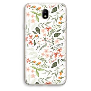 CaseCompany Sweet little flowers: Samsung Galaxy J7 (2017) Transparant Hoesje