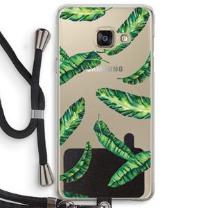 CaseCompany Lange bladeren: Samsung Galaxy A3 (2016) Transparant Hoesje met koord