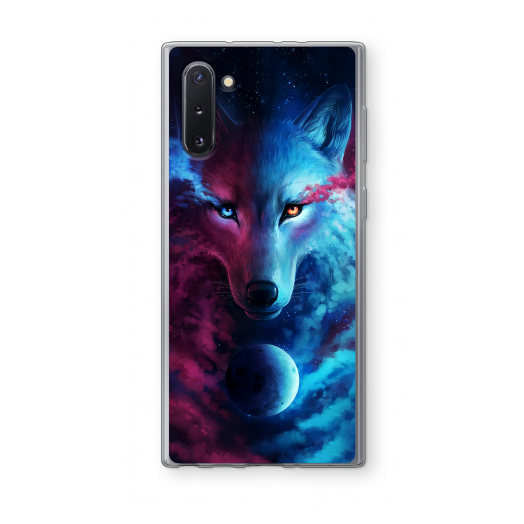 CaseCompany Where Light And Dark Meet: Samsung Galaxy Note 10 Transparant Hoesje