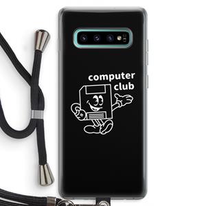 CaseCompany Floppyhead: Samsung Galaxy S10 Plus Transparant Hoesje met koord