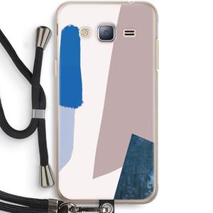 CaseCompany Lapis: Samsung Galaxy J3 (2016) Transparant Hoesje met koord