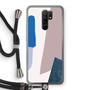 CaseCompany Lapis: Xiaomi Redmi 9 Transparant Hoesje met koord