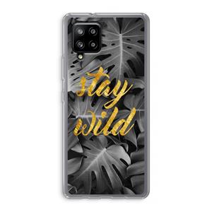 CaseCompany Stay wild: Samsung Galaxy A42 5G Transparant Hoesje
