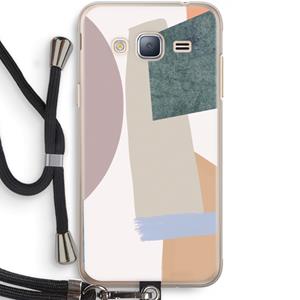 CaseCompany Lindo: Samsung Galaxy J3 (2016) Transparant Hoesje met koord