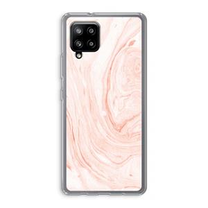 CaseCompany Peach bath: Samsung Galaxy A42 5G Transparant Hoesje