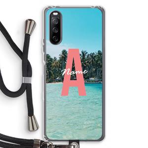 CaseCompany Pacific Dream: Sony Sony Xperia 10 III Transparant Hoesje met koord