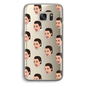 CaseCompany Ugly Cry Call: Samsung Galaxy S7 Transparant Hoesje