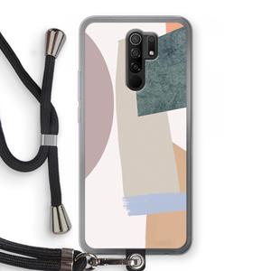 CaseCompany Lindo: Xiaomi Redmi 9 Transparant Hoesje met koord