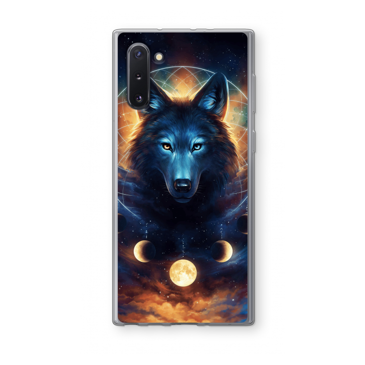 CaseCompany Wolf Dreamcatcher: Samsung Galaxy Note 10 Transparant Hoesje