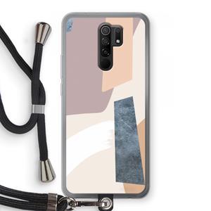 CaseCompany Luca: Xiaomi Redmi 9 Transparant Hoesje met koord