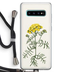 CaseCompany Tansy: Samsung Galaxy S10 Plus Transparant Hoesje met koord
