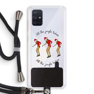 CaseCompany Jingle Ladies: Samsung Galaxy A71 Transparant Hoesje met koord