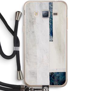 CaseCompany Meet you there: Samsung Galaxy J3 (2016) Transparant Hoesje met koord