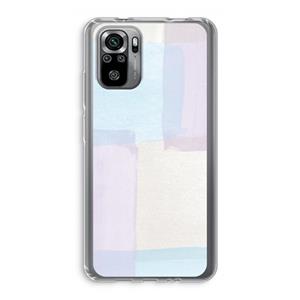CaseCompany Square pastel: Xiaomi Redmi Note 10S Transparant Hoesje