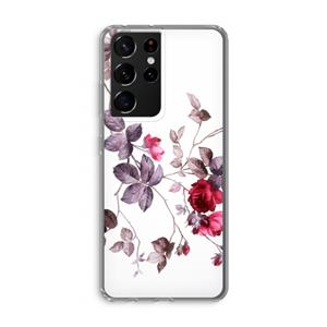 CaseCompany Mooie bloemen: Samsung Galaxy S21 Ultra Transparant Hoesje