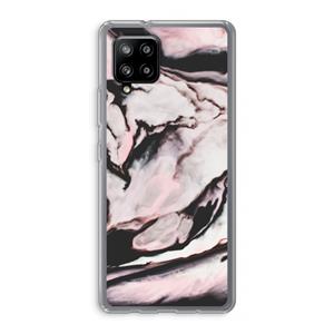 CaseCompany Roze stroom: Samsung Galaxy A42 5G Transparant Hoesje