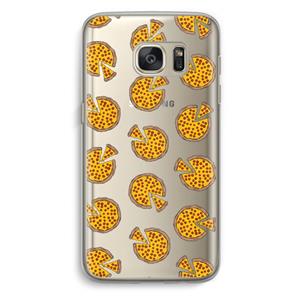 CaseCompany You Had Me At Pizza: Samsung Galaxy S7 Transparant Hoesje