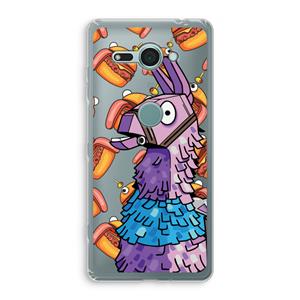 CaseCompany Loot Burger: Sony Xperia XZ2 Compact Transparant Hoesje