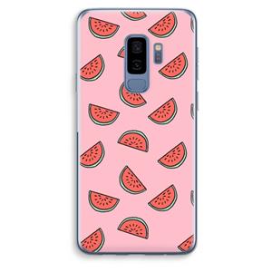 CaseCompany Watermeloen: Samsung Galaxy S9 Plus Transparant Hoesje