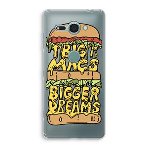 CaseCompany Big Macs Bigger Dreams: Sony Xperia XZ2 Compact Transparant Hoesje