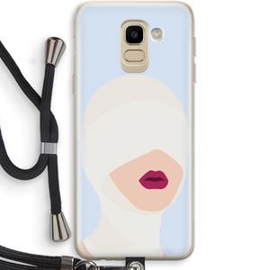 CaseCompany Incognito: Samsung Galaxy J6 (2018) Transparant Hoesje met koord