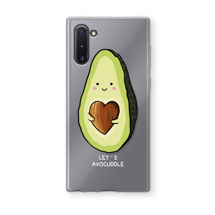 CaseCompany Avocuddle: Samsung Galaxy Note 10 Transparant Hoesje