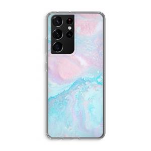 CaseCompany Fantasie pastel: Samsung Galaxy S21 Ultra Transparant Hoesje