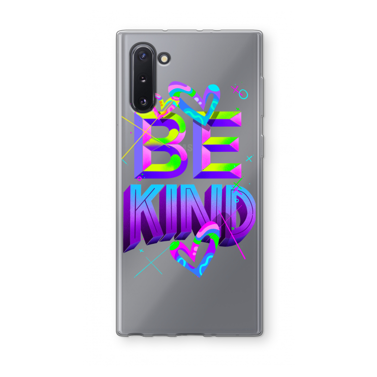 CaseCompany Be Kind: Samsung Galaxy Note 10 Transparant Hoesje