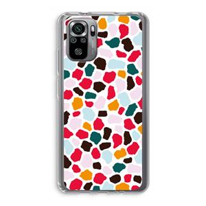 CaseCompany Colored Giraffe: Xiaomi Redmi Note 10S Transparant Hoesje