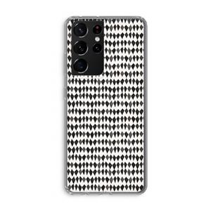CaseCompany Crazy shapes: Samsung Galaxy S21 Ultra Transparant Hoesje