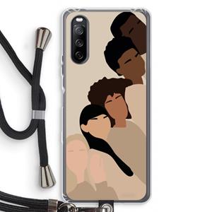CaseCompany Sweet creatures: Sony Sony Xperia 10 III Transparant Hoesje met koord