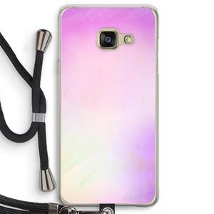 CaseCompany Flow mist pastel: Samsung Galaxy A3 (2016) Transparant Hoesje met koord
