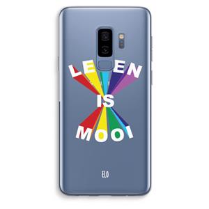 CaseCompany Het Leven Is Mooi: Samsung Galaxy S9 Plus Transparant Hoesje