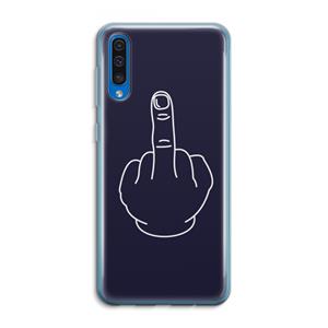 CaseCompany F**k U: Samsung Galaxy A50 Transparant Hoesje