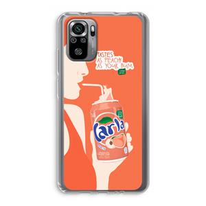 CaseCompany Peach please!: Xiaomi Redmi Note 10S Transparant Hoesje