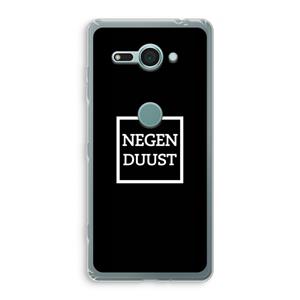 CaseCompany Negenduust black: Sony Xperia XZ2 Compact Transparant Hoesje