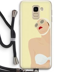 CaseCompany Summer: Samsung Galaxy J6 (2018) Transparant Hoesje met koord