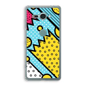 CaseCompany Pop Art #1: Sony Xperia XZ2 Compact Transparant Hoesje
