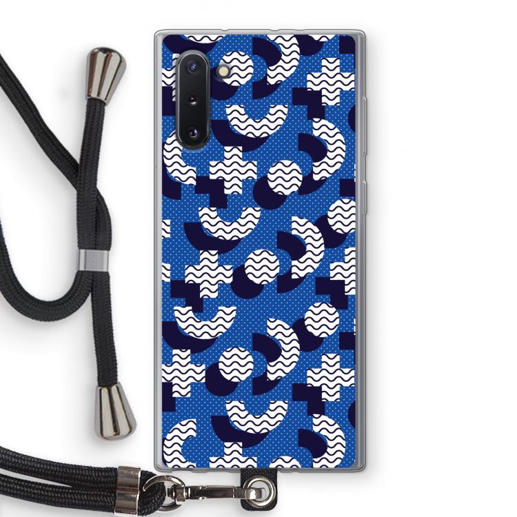 CaseCompany 8-bit N°5: Samsung Galaxy Note 10 Transparant Hoesje met koord